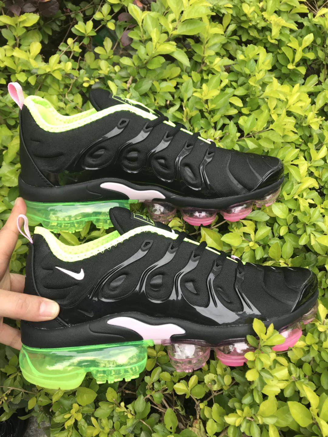 Men Nike Air Max TN 2018 Black Green Shoes - Click Image to Close